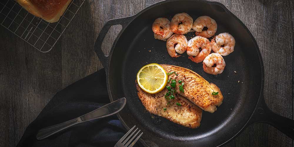 cast iron skillet for blackening seafood