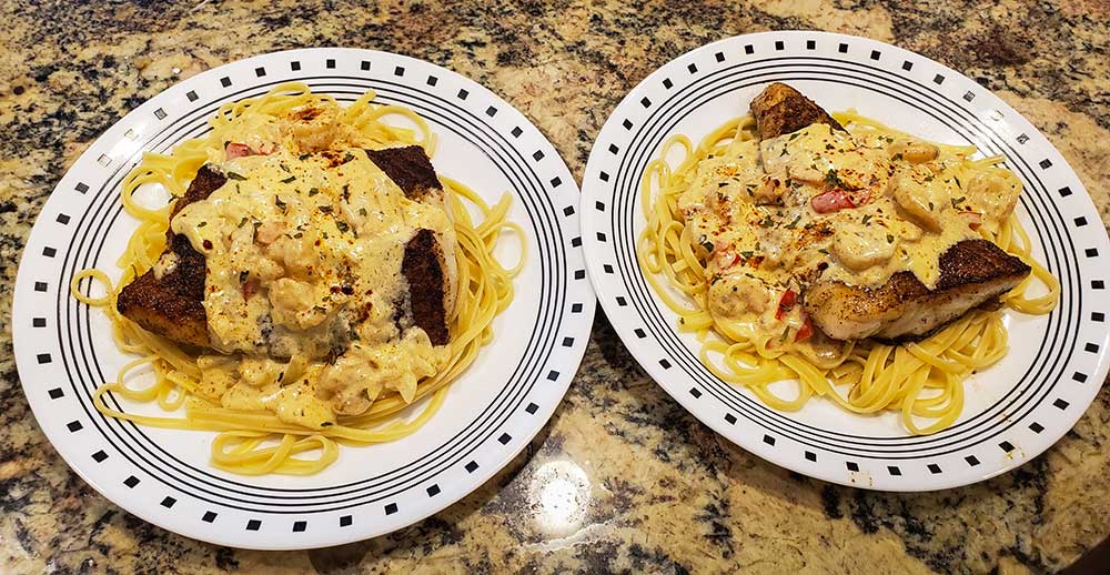 shrimp and fish seafood pasta recipe