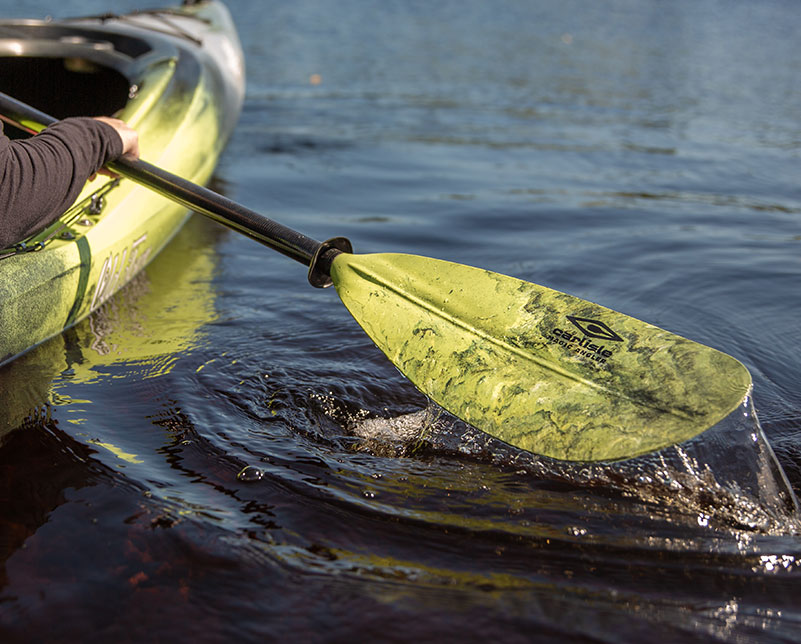 Carlisle Magic Angler paddle in water