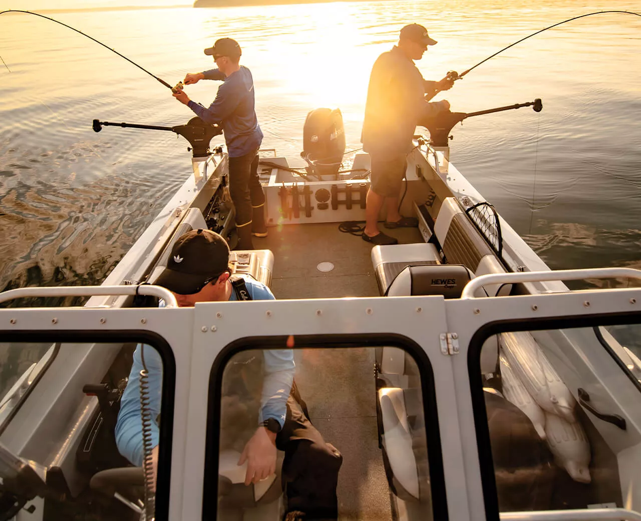 Manual Downriggers for Controlled Depth Fishing Cannon