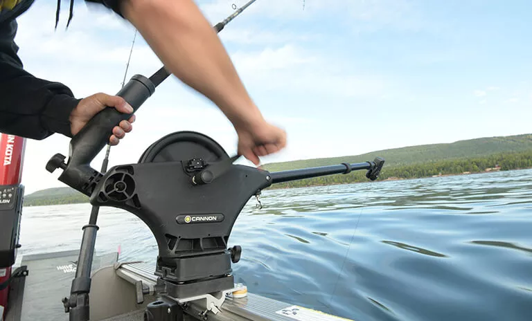 Manual Downriggers for Controlled Depth Fishing - Cannon