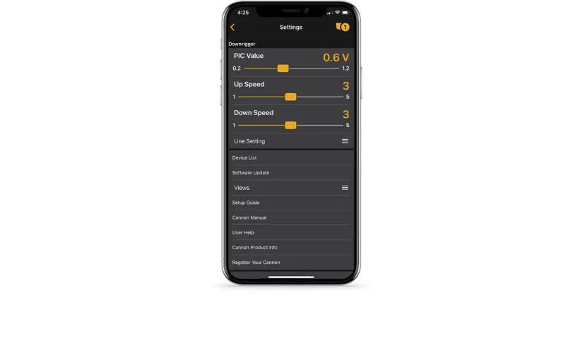 Mobile app screen positive ion control